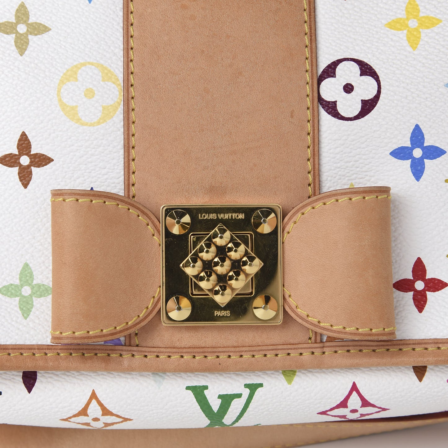 Monogram Multicolor Patti White