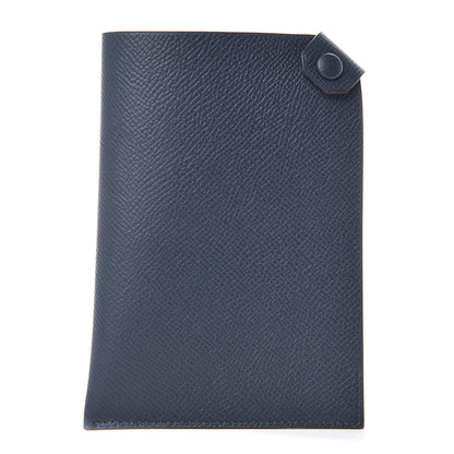 Hermes Epsom Tarmac PM Passport Holder Bleu Indigo 1 of 7