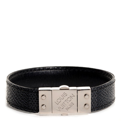 Louis Vuitton Damier Graphite Check It Reversible Bracelet 19 1 of 5