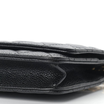 Chanel Caviar Quilted Wallet On Chain WOC Black 10 of 13