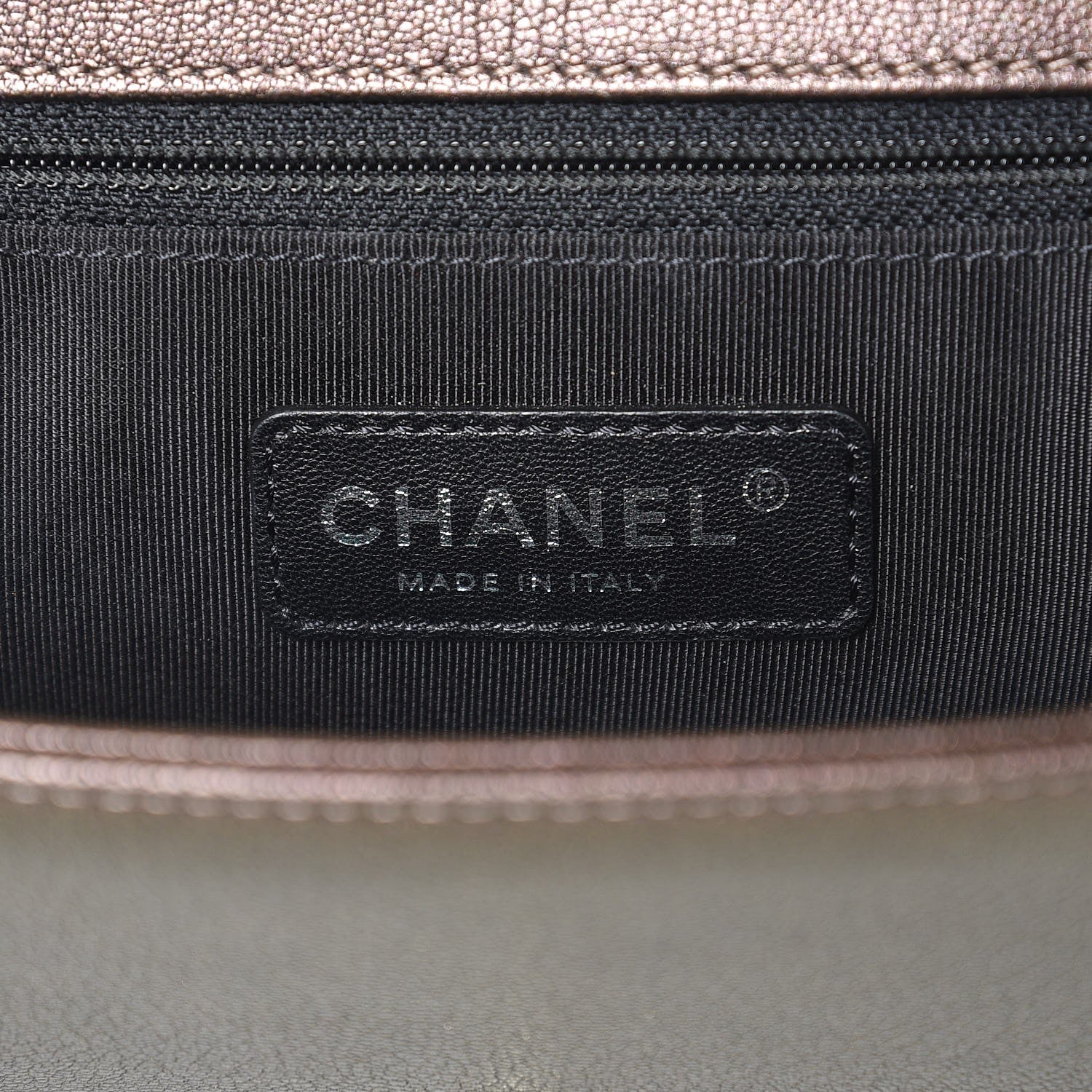 Chanel Iridescent Goatskin Quilted New Medium Boy Flap Dark Gold 10 of 18