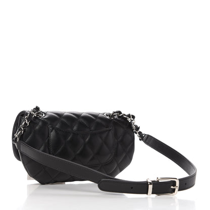 Chanel Calfskin Quilted CC Uniform Flap Belt Bag Black 3 of 11