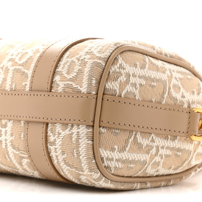 Christian Dior Oblique Chambray Groove 17 Bag Natural 10 of 13