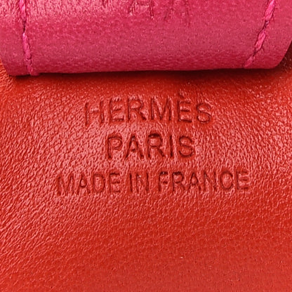 Hermes Milo Lambskin Grigri Rodeo Horse Bag Charm PM Rouge Indien Rubis Rose Mexico 3 of 4