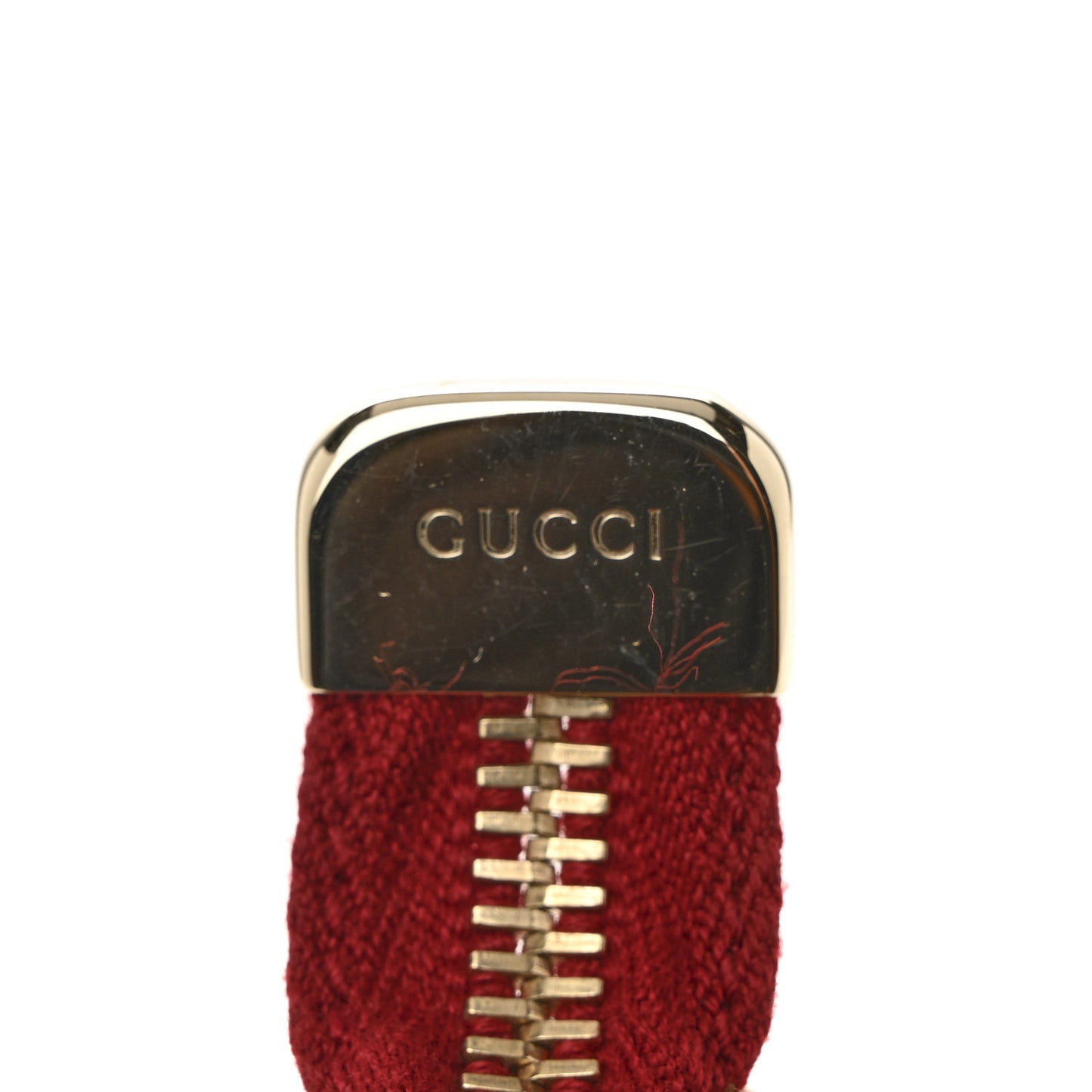 GG Plus Monogram Tattoo Heart Boat Pochette Off White Red