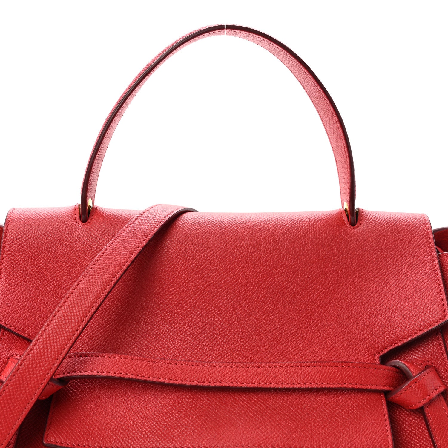 Celine Grained Calfskin Mini Belt Bag Coquelicot 8 of 10