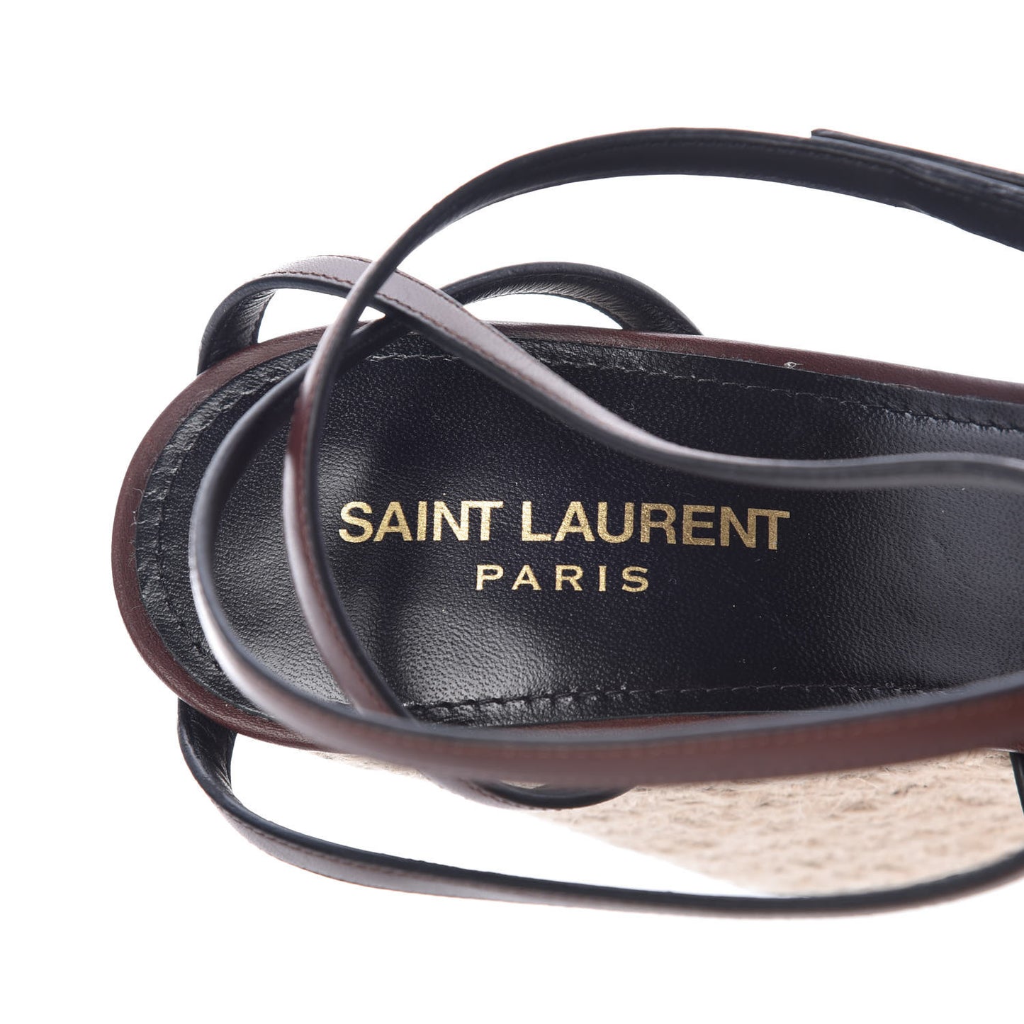 Calfskin Cassandra Espadrille 105 Wedges 40 Chocolate