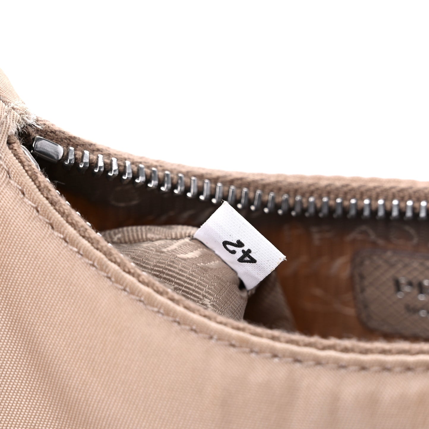 Tessuto Nylon Saffiano Mini Re-Edition 2000 Shoulder Bag Cammeo