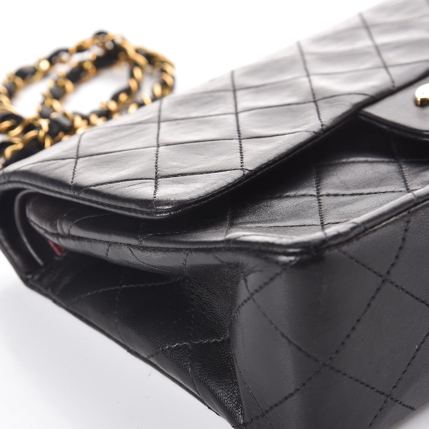 Chanel Lambskin Quilted Small Double Flap Black 13 of 14