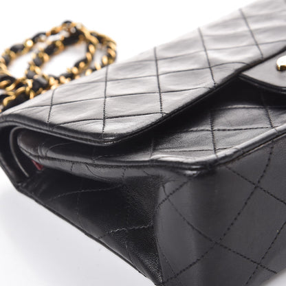 Chanel Lambskin Quilted Small Double Flap Black 13 of 14