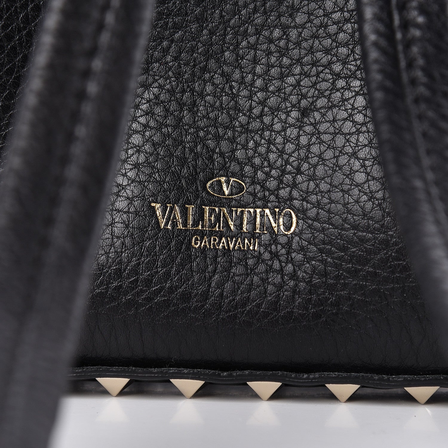 Valentino Garavani Pebbled Calfskin Mini Rockstud Backpack Black 8 of 10