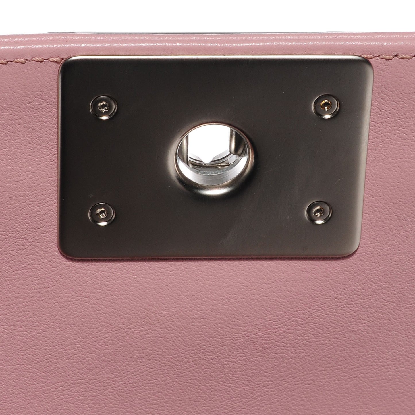 Lambskin Quilted Medium Boy Flap Light Pink