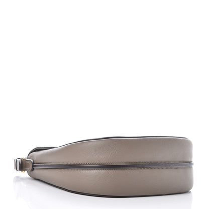 Celine Grained Calfskin Medium Trotteur Taupe 4 of 9
