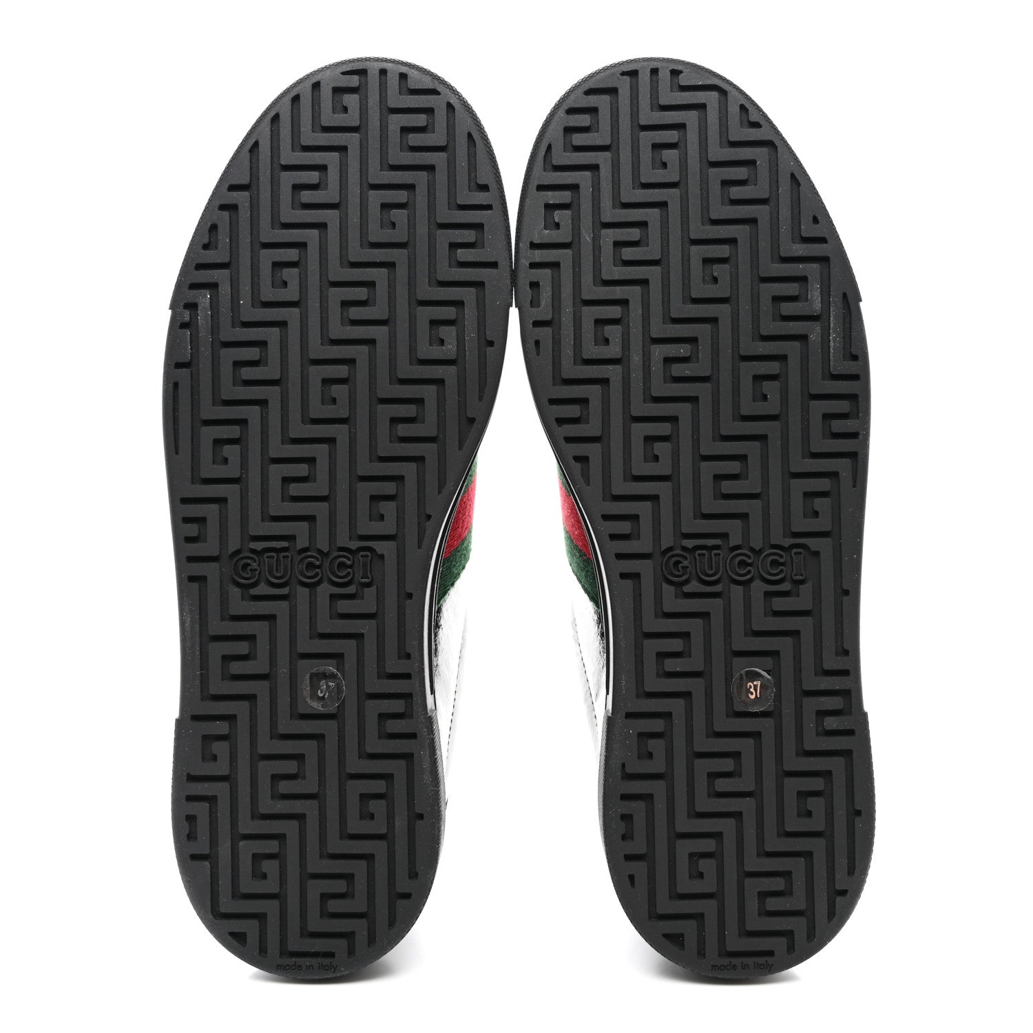 Gucci Crystal GG Monogram Web Womens New Ace Sneakers 37 Black 5 of 9