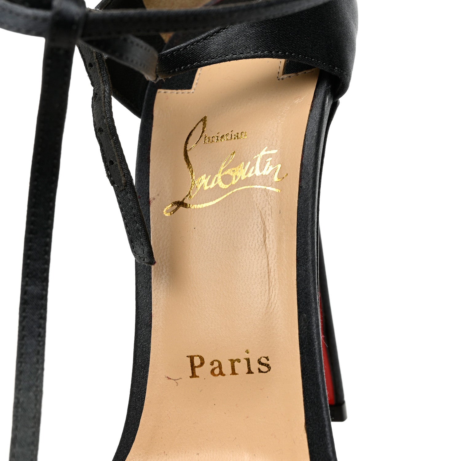 Christian Louboutin Satin Benedetta 120 Sandals 39 Pewter 6 of 8