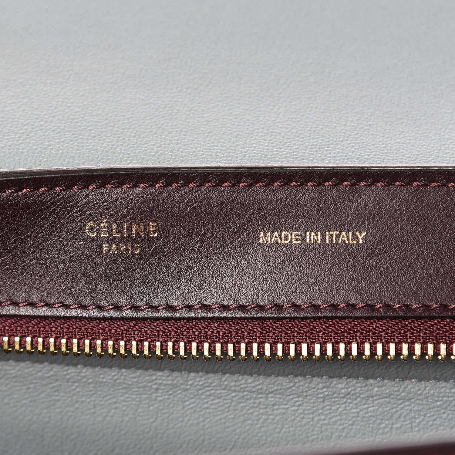 Celine Smooth Calfskin Suede Medium Tri-Color Trapeze Dark Grey 6 of 13