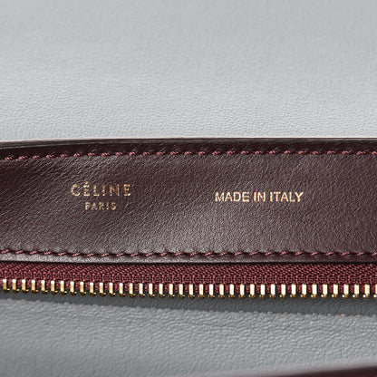 Celine Smooth Calfskin Suede Medium Tri-Color Trapeze Dark Grey 6 of 13