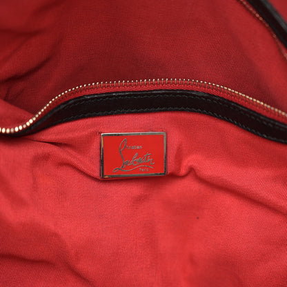 Christian Louboutin CHRISTIAN LOUBOUTIN Calfskin Justine Spikes Tote Black 6 of 16