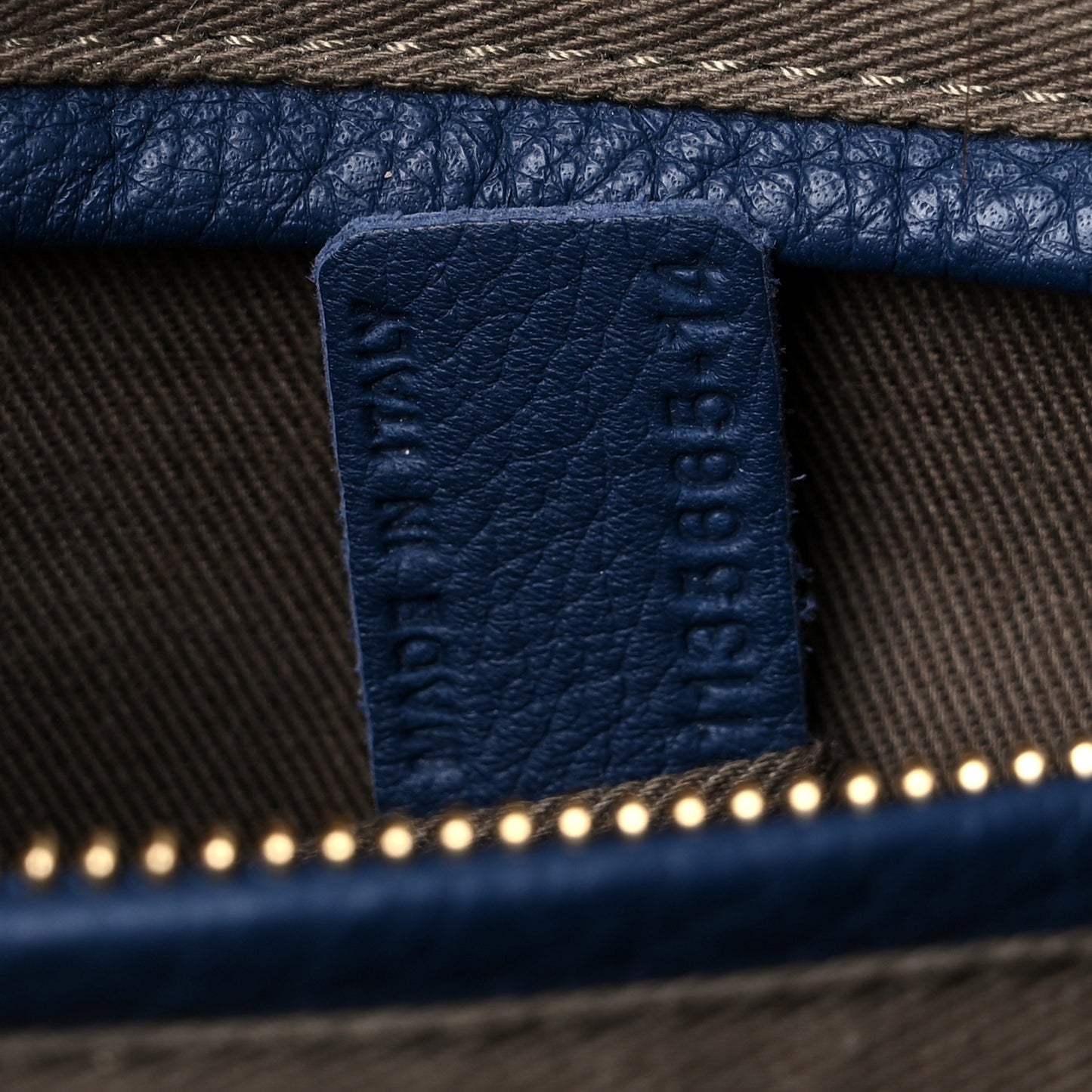 Calfskin Medium Marcie Satchel Navy