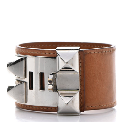 Hermes Barenia Collier de Chien CDC Bracelet S Fauve 3 of 11