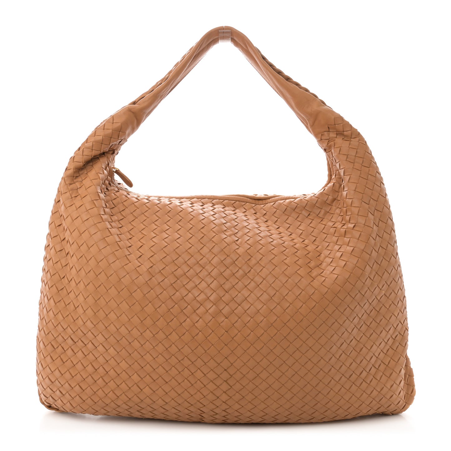 Nappa Intrecciato Maxi Veneta Hobo Noce
