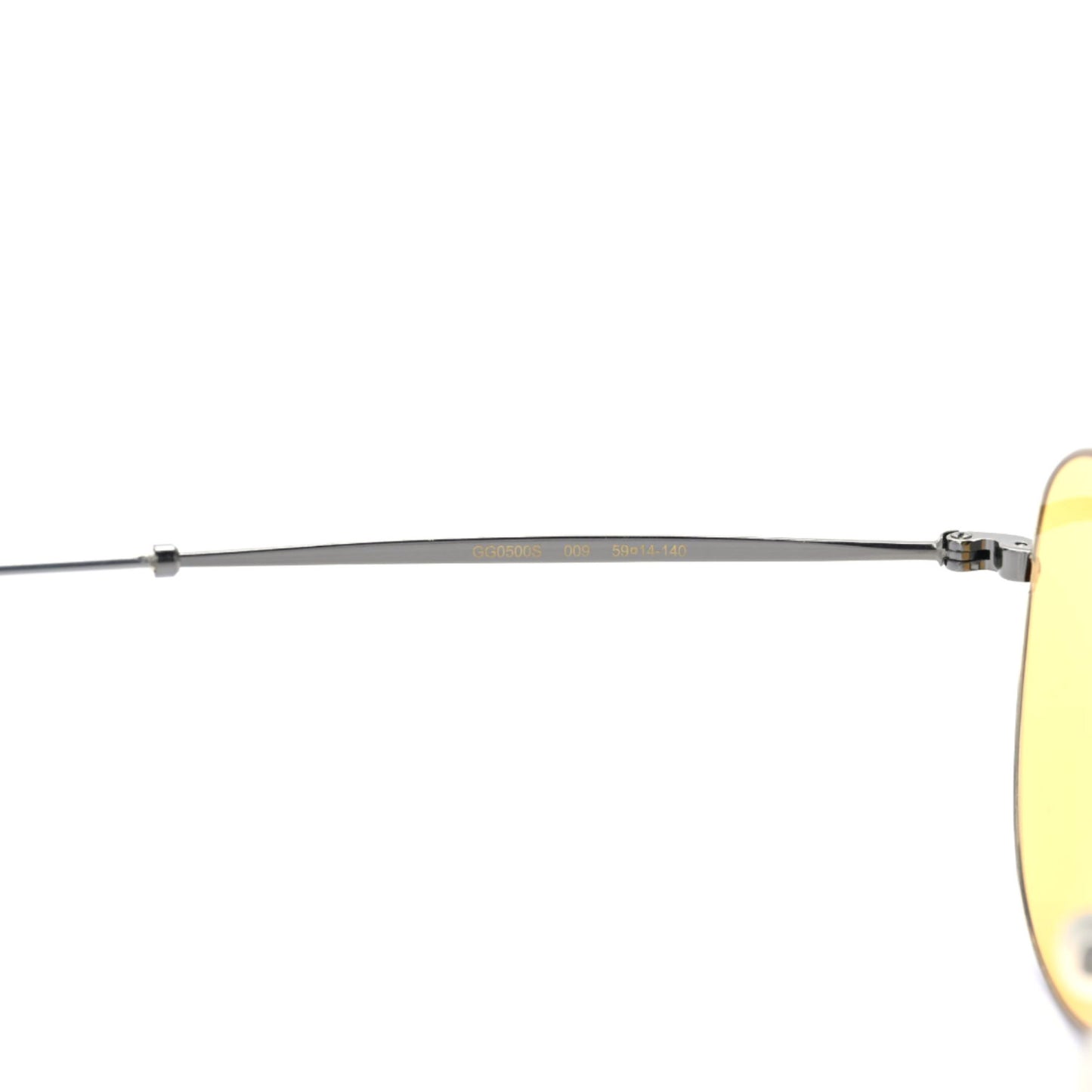 Metal Aviator GG0500S Sunglasses Yellow