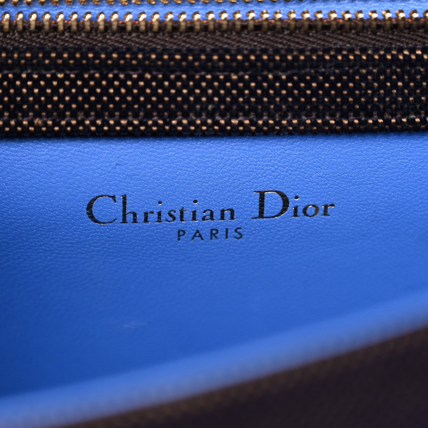 Christian Dior Velvet Oblique Medium Diorama Flap Bag Black Blue 6 of 10