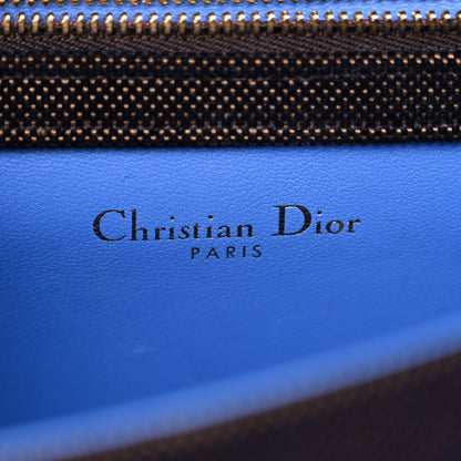 Christian Dior Velvet Oblique Medium Diorama Flap Bag Black Blue 6 of 10