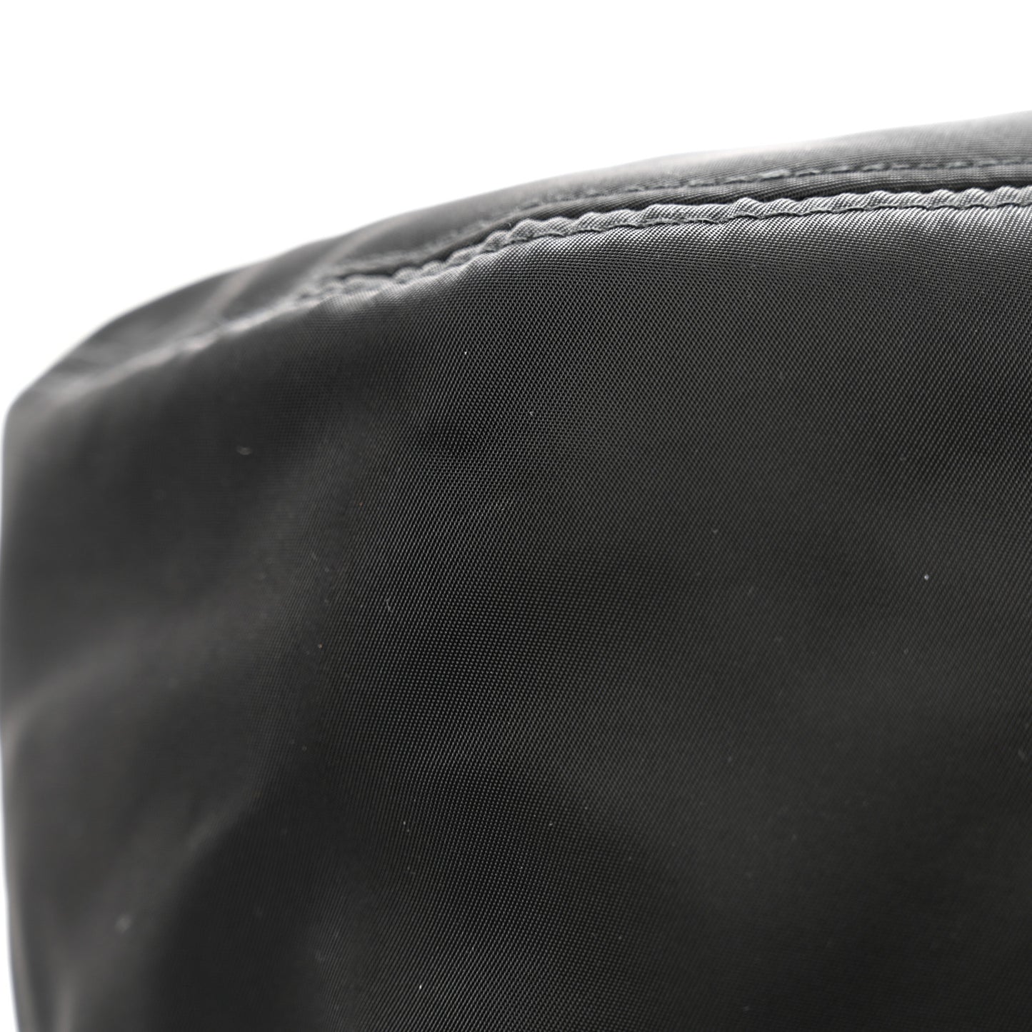 Nylon Metal Triangle Logo Womens Bucket Hat M Black