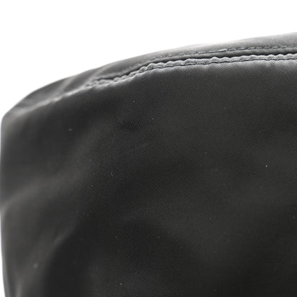 Prada Nylon Metal Triangle Logo Womens Bucket Hat M Black 9 of 10