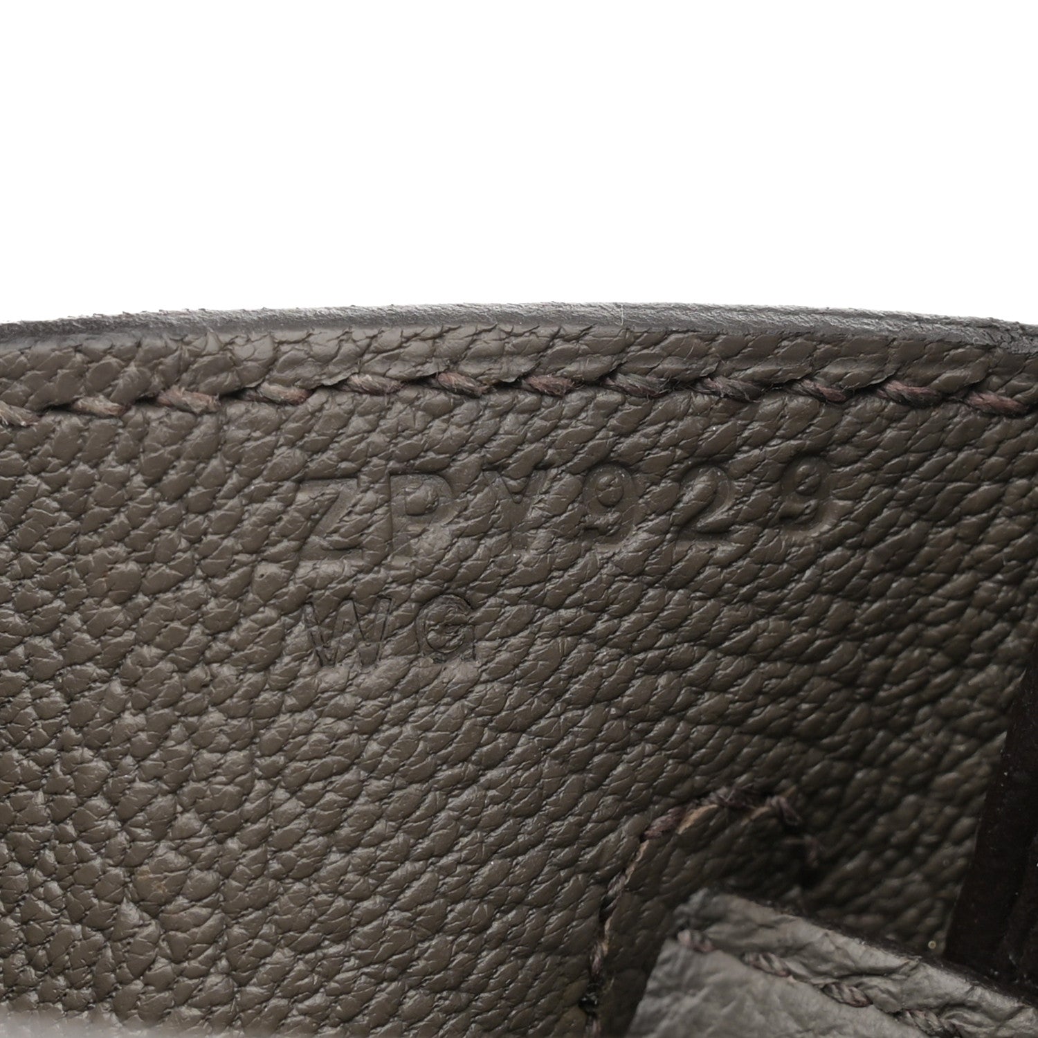 Hermes Togo Birkin 25 Etain 7 of 11