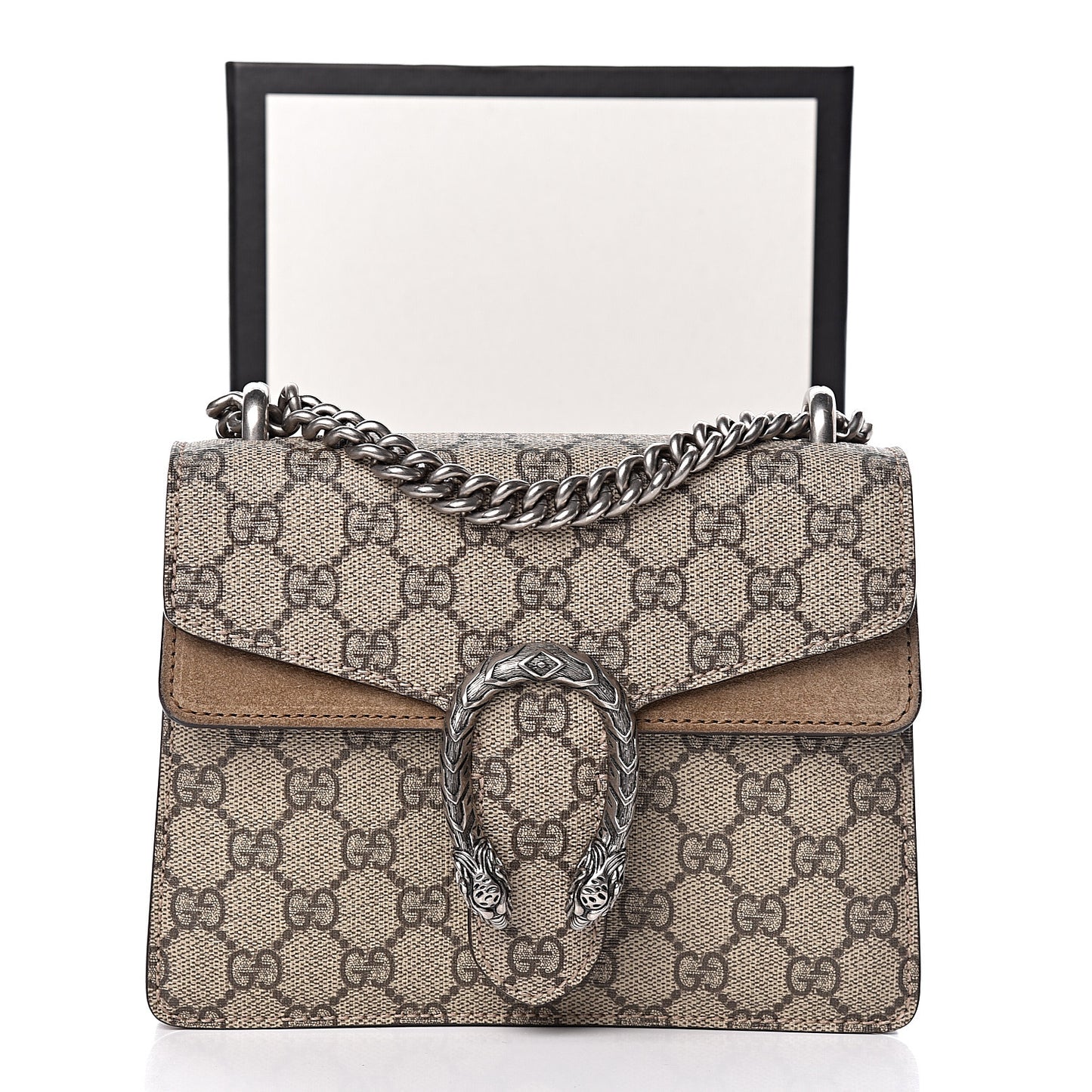 GG Supreme Monogram Mini Dionysus Shoulder Bag Taupe
