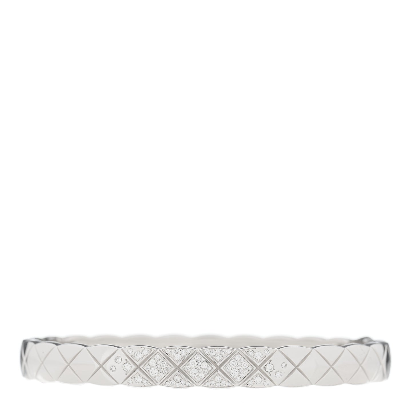 18K White Gold Diamond Coco Crush Bracelet S