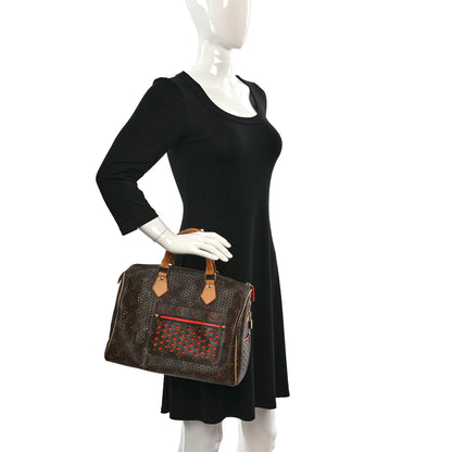 Louis Vuitton Monogram Perforated Speedy 30 Orange 2 of 8