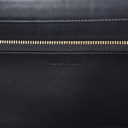 Celine Smooth Calfskin Medium Clasp Shoulder Bag Black 7 of 11