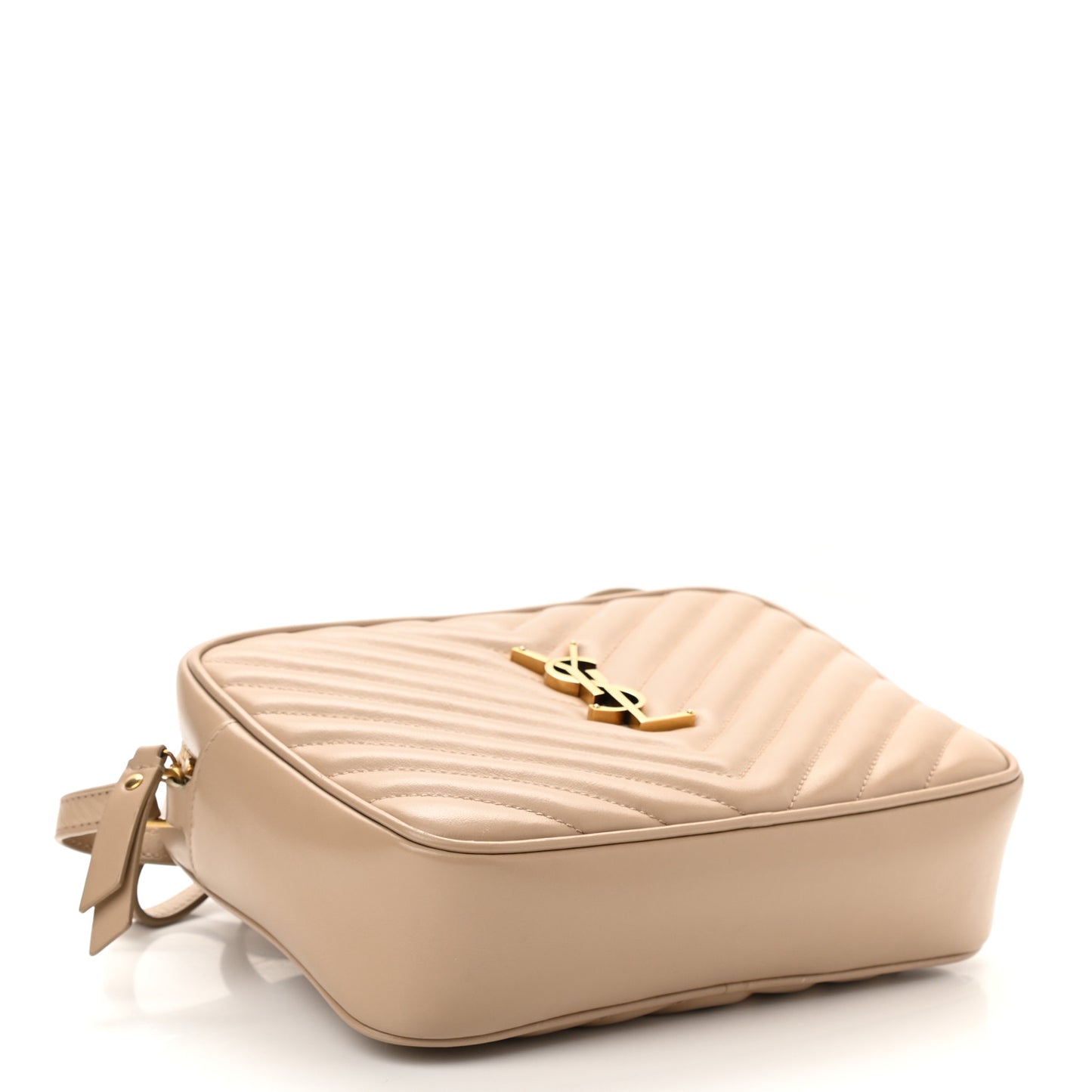Calfskin Matelasse Monogram Lou Camera Bag Dark Beige