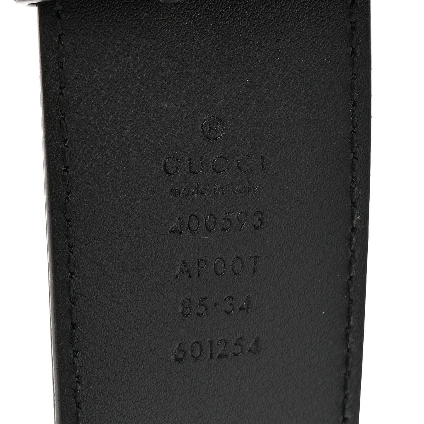 Faded Calfskin Double G 40mm Belt 85 34 Black