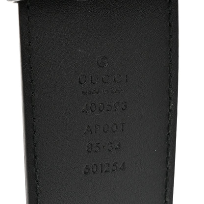 Gucci Faded Calfskin Double G 40mm Belt 85 34 Black 4 of 5