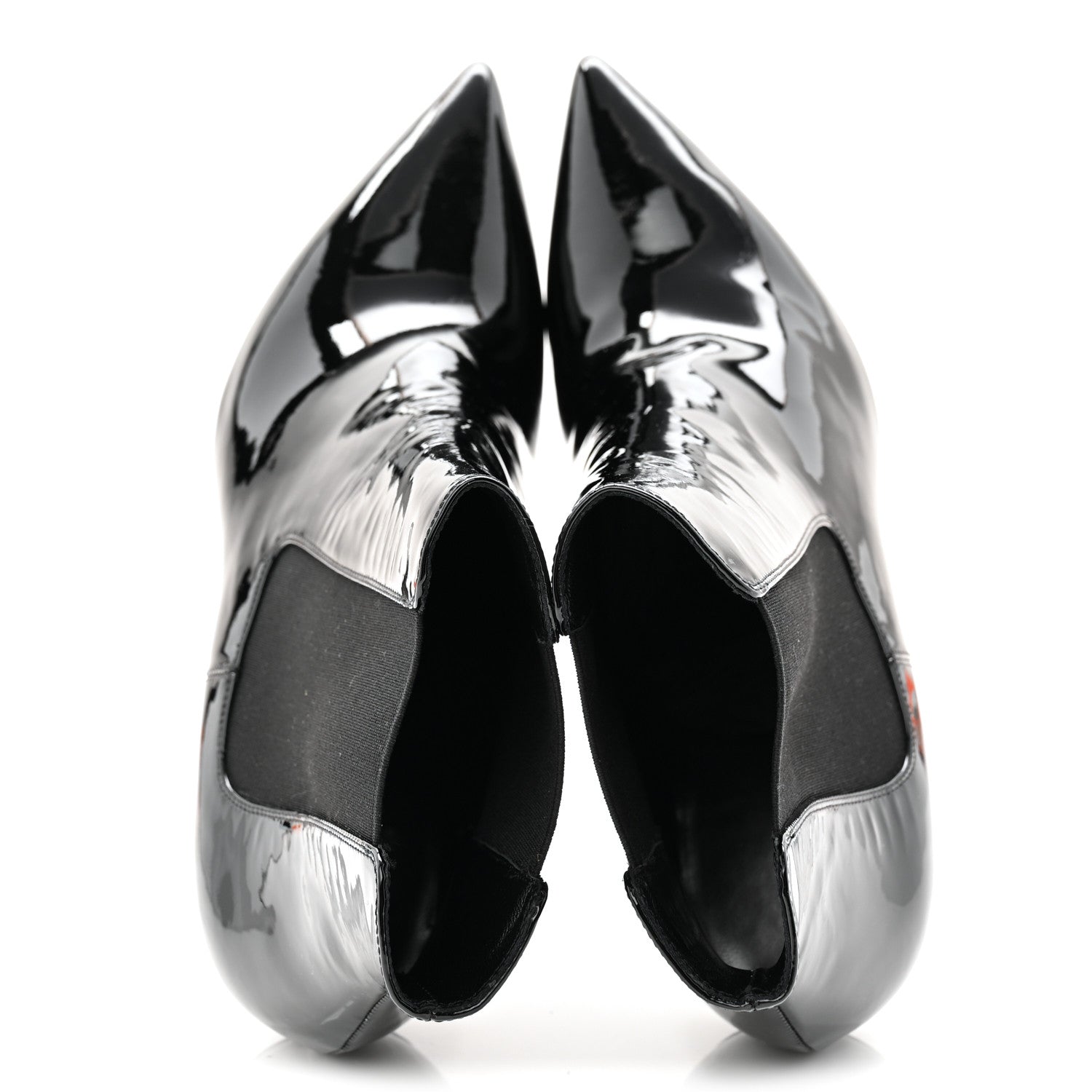 Saint Laurent Patent Opyum Ankle Booties 40 Black 5 of 11