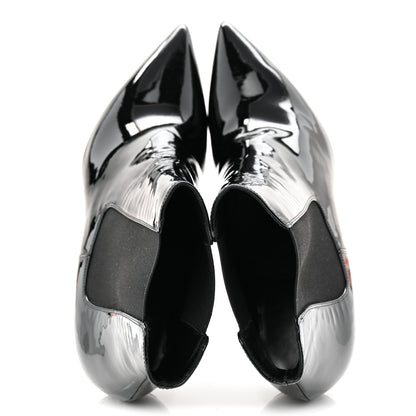 Saint Laurent Patent Opyum Ankle Booties 40 Black 5 of 11
