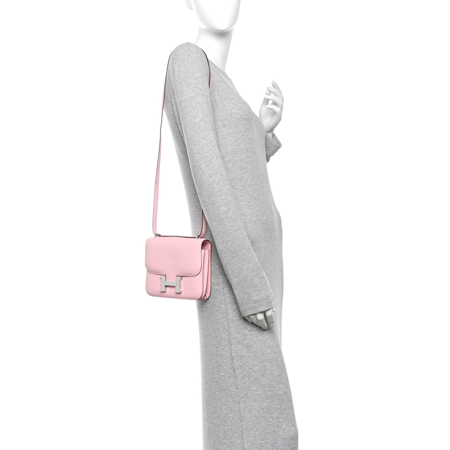 Hermes Chevre Mysore Constance 18 Rose Sakura 2 of 13