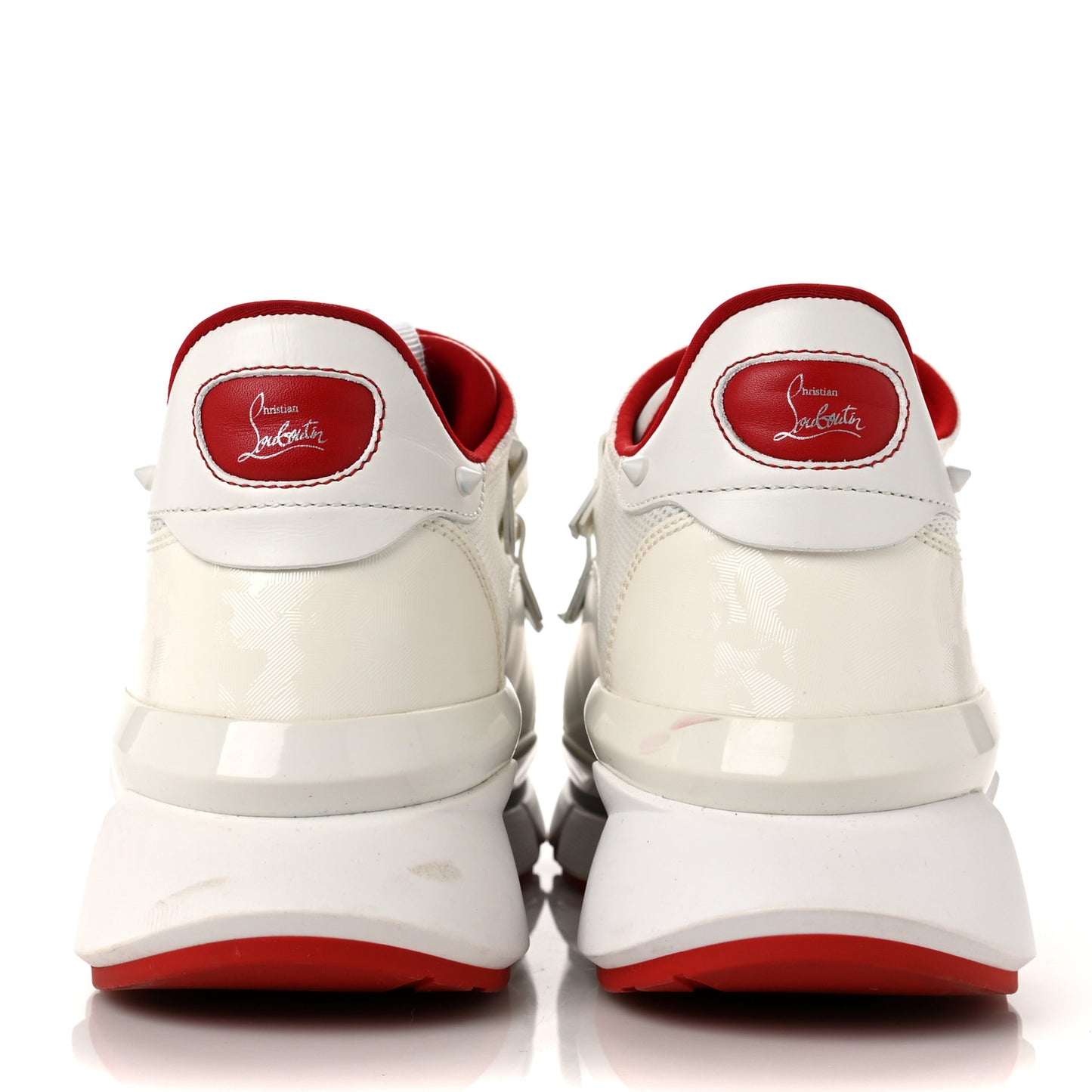Calfskin Donna Red Runner Sneaker 43 White