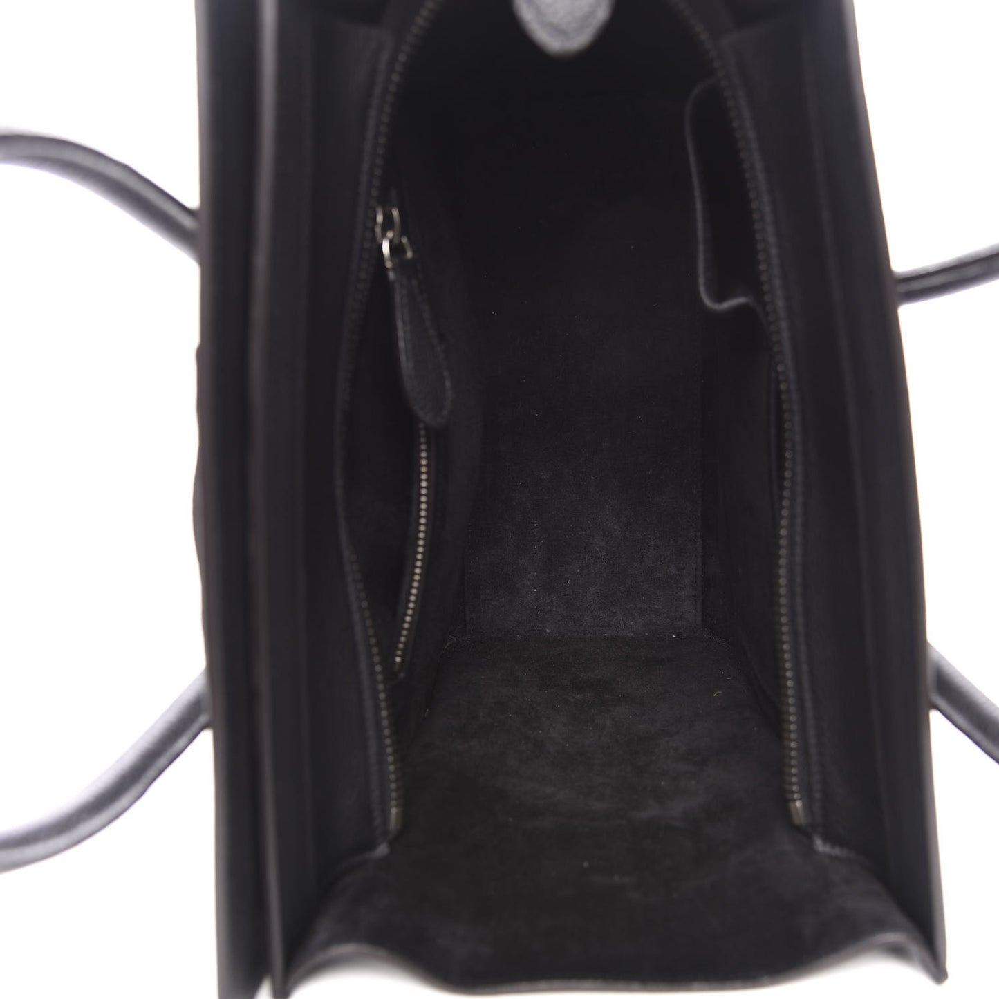 Drummed Calfskin Micro Luggage Black