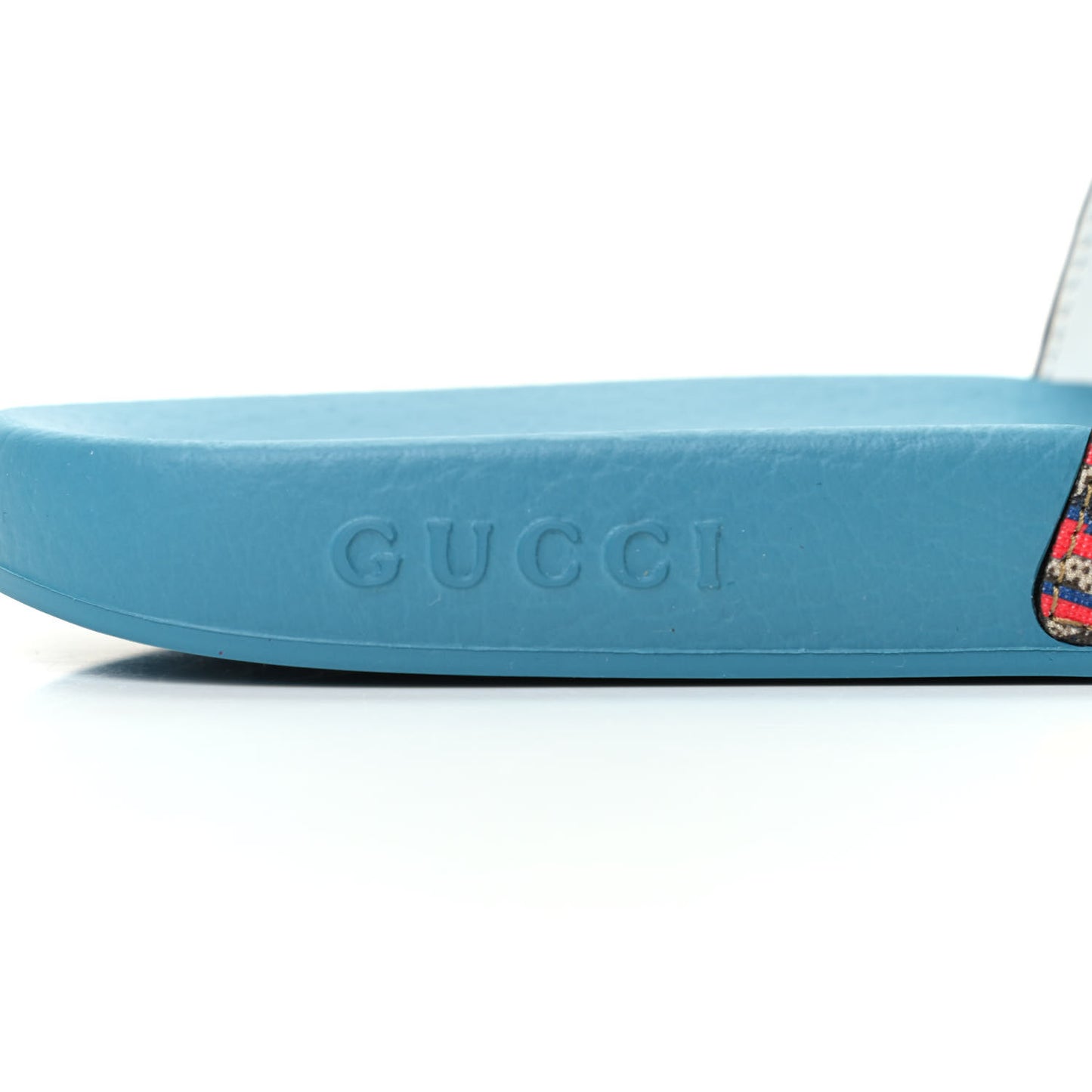 GG Supreme Monogram Gucci Wolf Slide Sandals 35 Multicolor