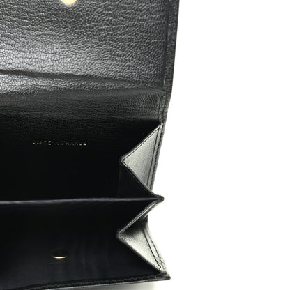 Chanel Goatskin Compact Double Sided Wallet Black 6 of 10