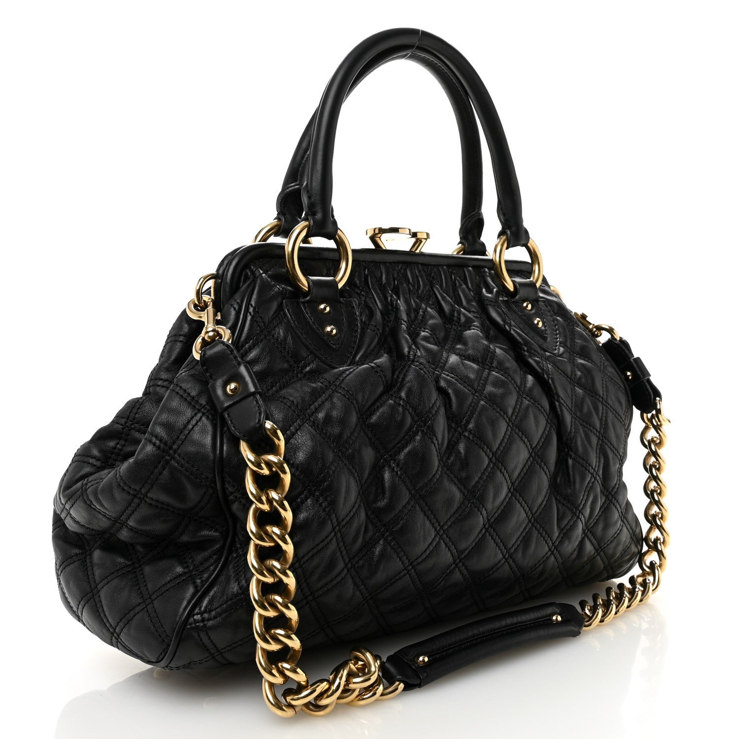 Marc Jacobs Calfskin Quilted Stam Black 2 of 10