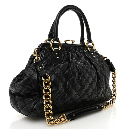 Marc Jacobs Calfskin Quilted Stam Black 2 of 10