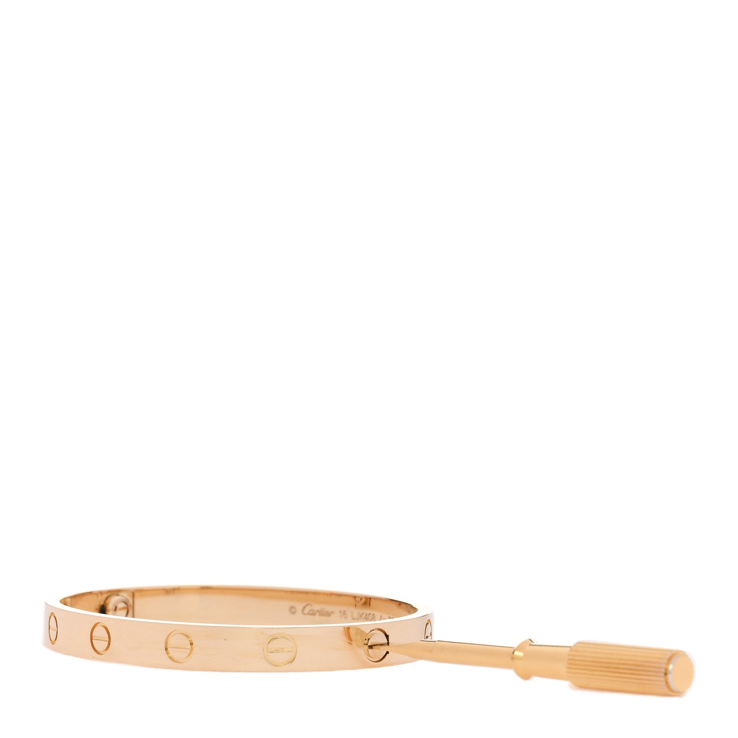 Cartier 18k Yellow Gold LOVE Bracelet 16 3 of 9