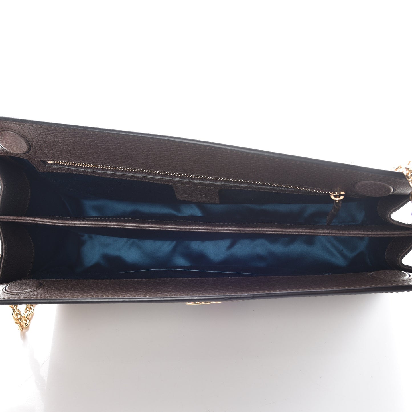 GG Supreme Monogram Web Medium Ophidia Chain Shoulder Bag Brown