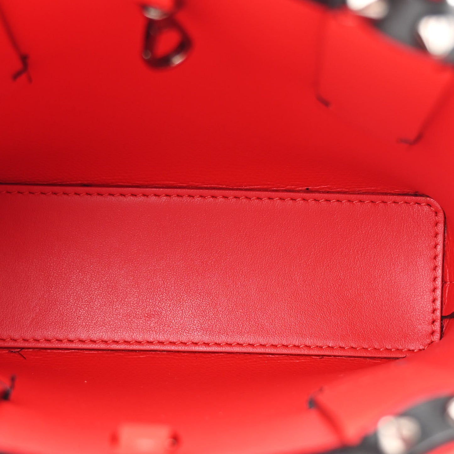 Calfskin Spikes Mini North South Cabata Tote  Black